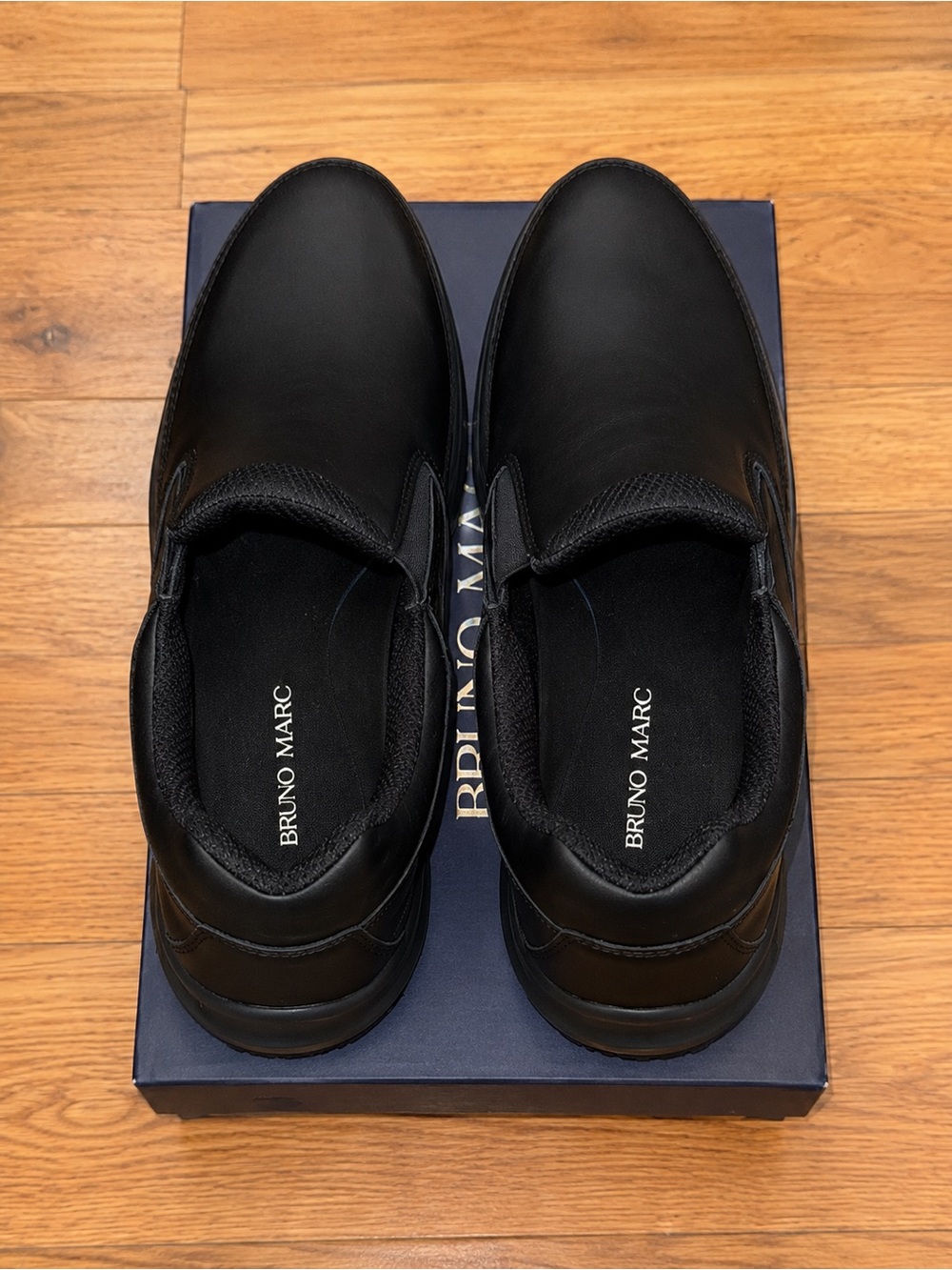Bruno Marc Men's Black Loafers